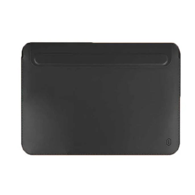 Wiwu Skin Pro Slim Stand Sleeve For Macbook 13 - Black - Tashqila Wiwu Skin Pro Slim Stand Sleeve For Macbook 13 - Black - Tashqila